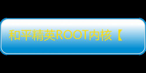 和平精英ROOT内核【YU7】外挂
